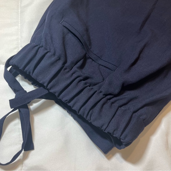 TALBOTS - Tie String - Navy Blue Pant - Trousers - Women’s L - Picture 8 of 13